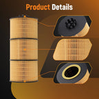 Oil Filters 6PCS for Freightliner 108SD 114SD 122SD (2012–2020)