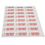Unleaded Sticker for