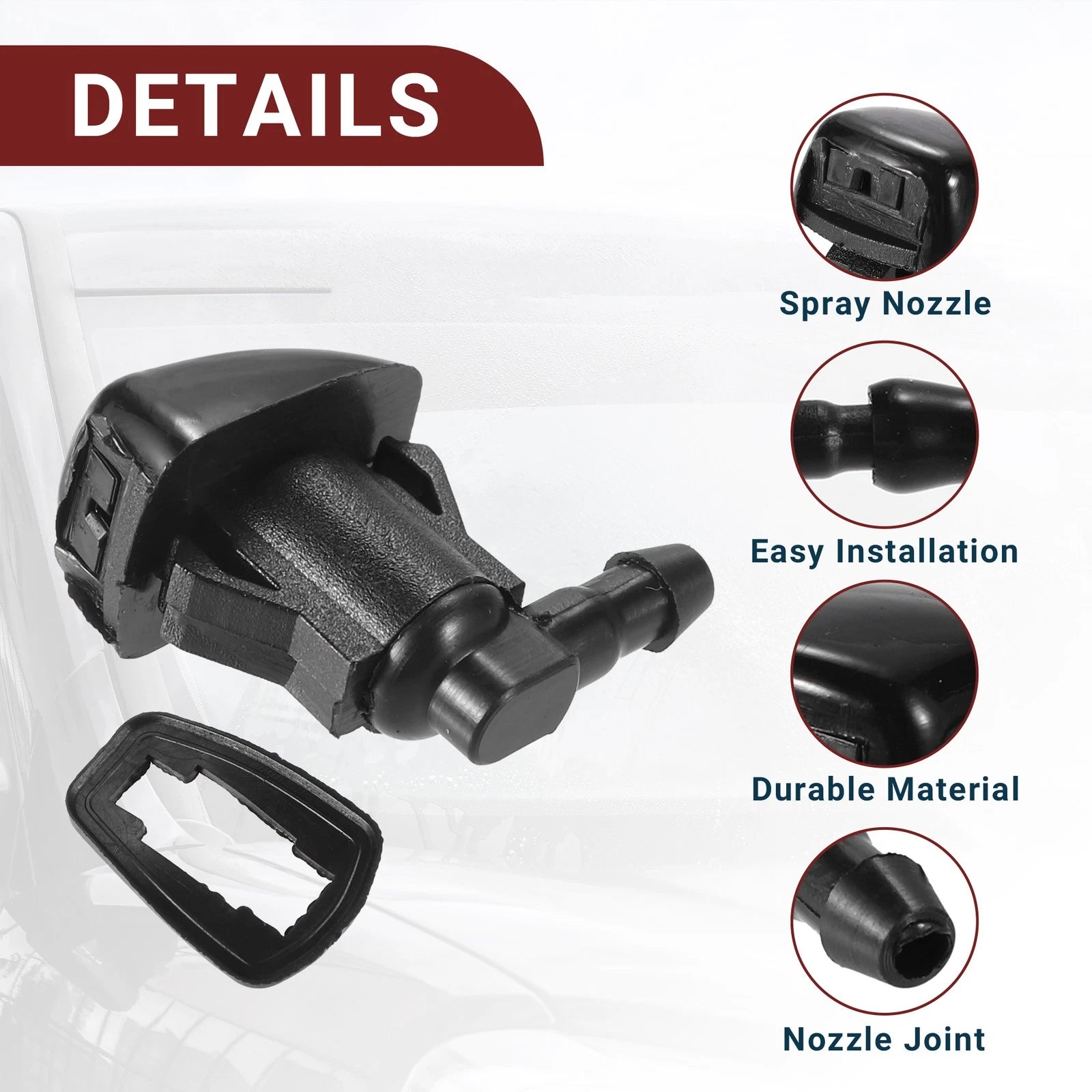 Windshield Washer Nozzle Set for Toyota Sienna  with Hose & Connectors