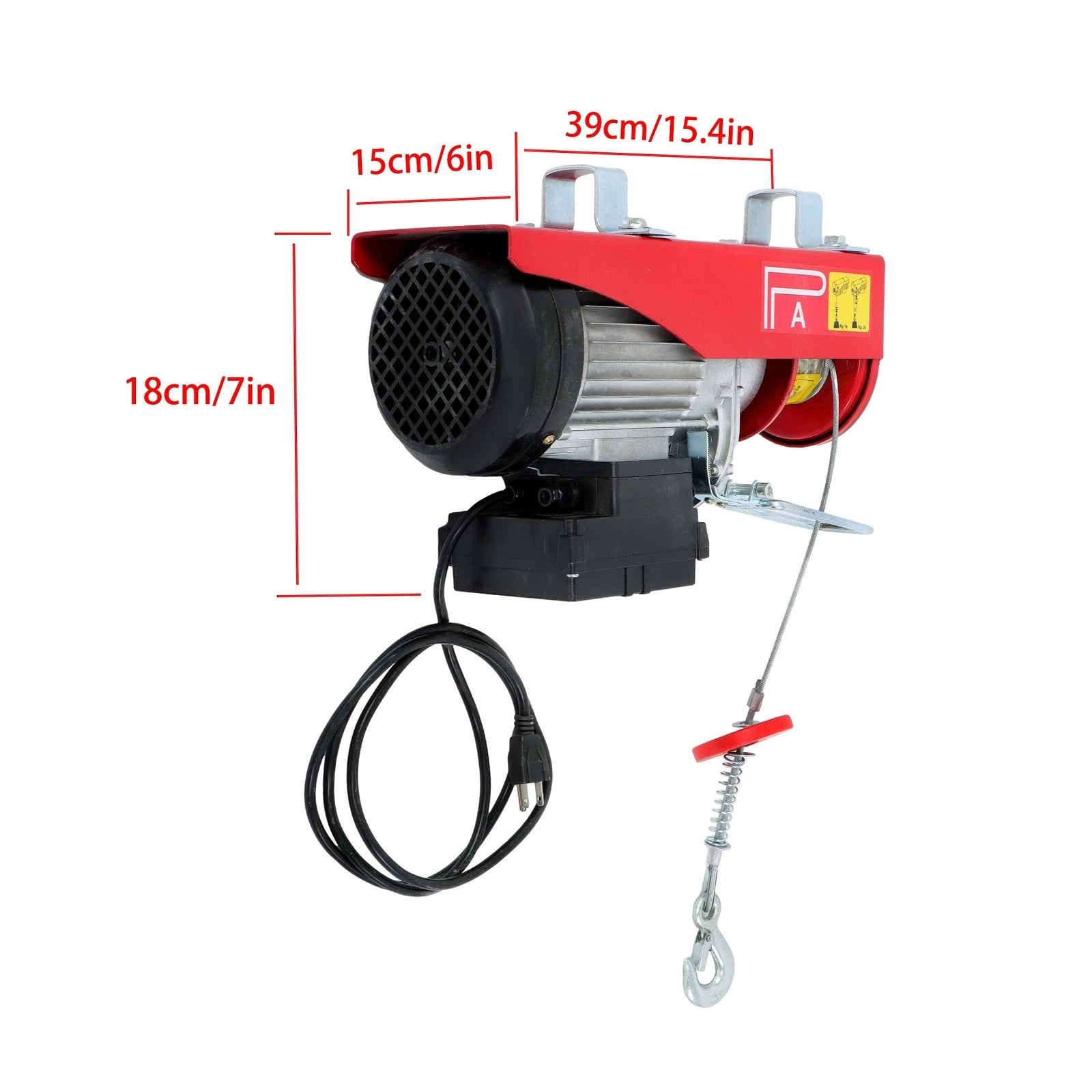 Electric Hoist with Wireless Remote for Automotive Lifts (110V, 880lbs)
