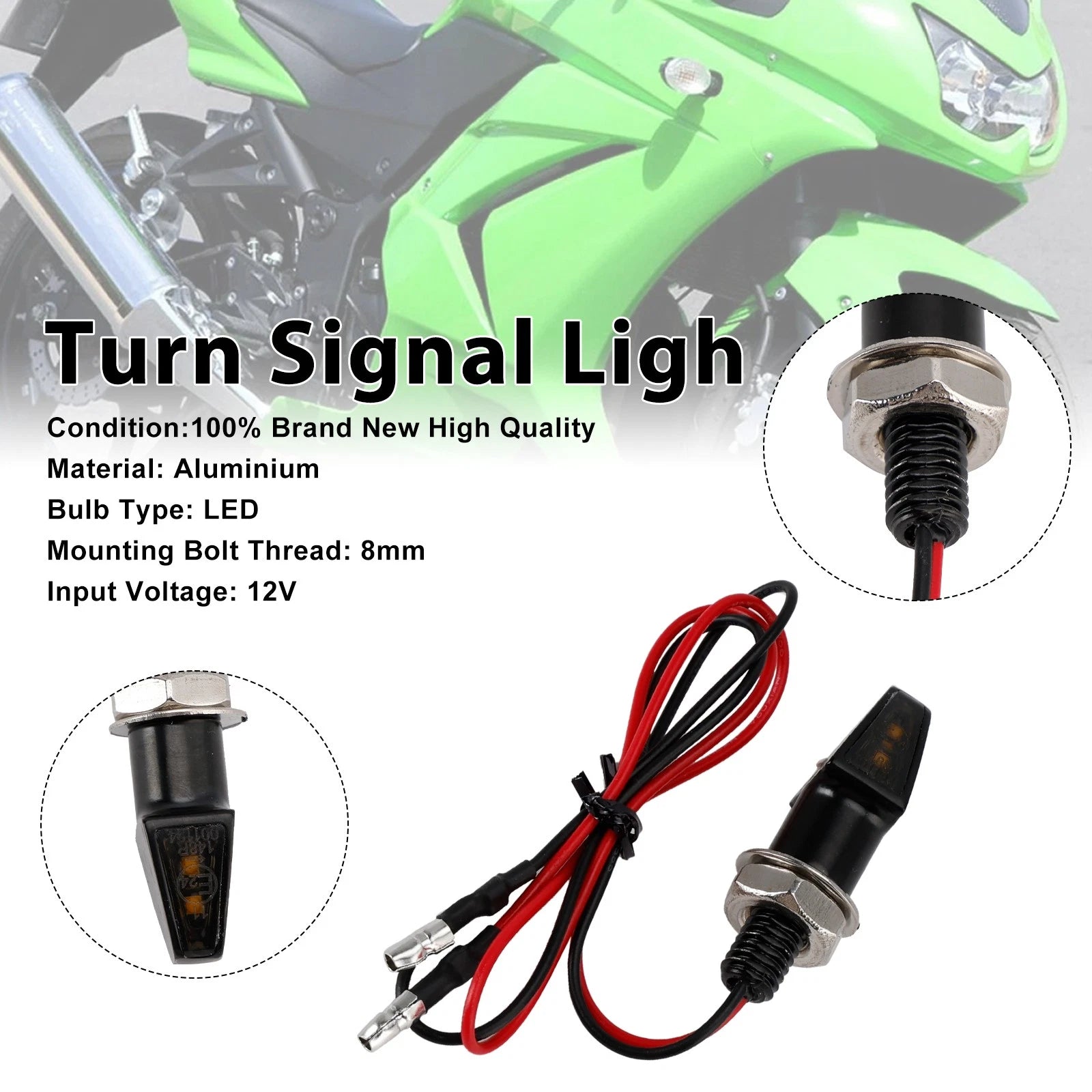 12V LED Turn Signal Indicator Light for Yamaha Motorcycle (Universal)