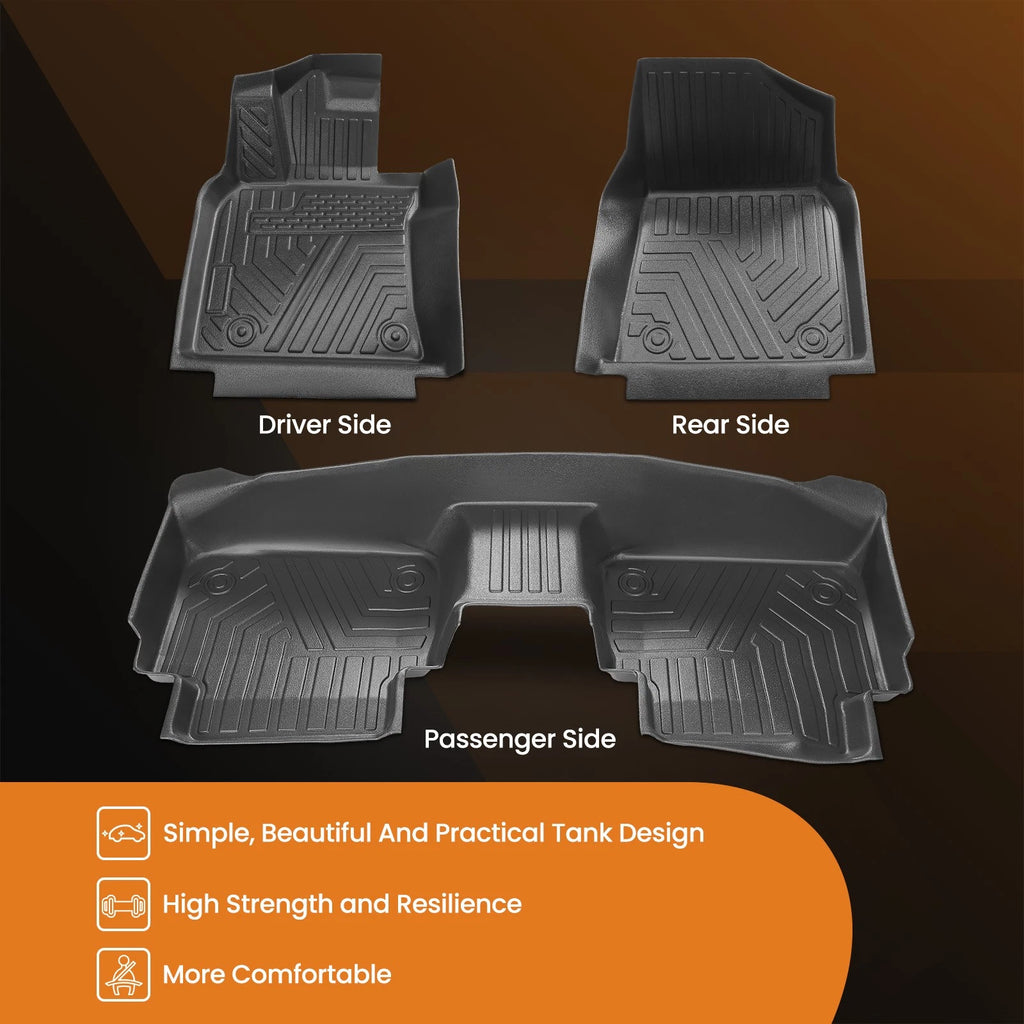 3X Floor Mats Liner for Toyota Camry (2018–2023) Rubber All-Weather