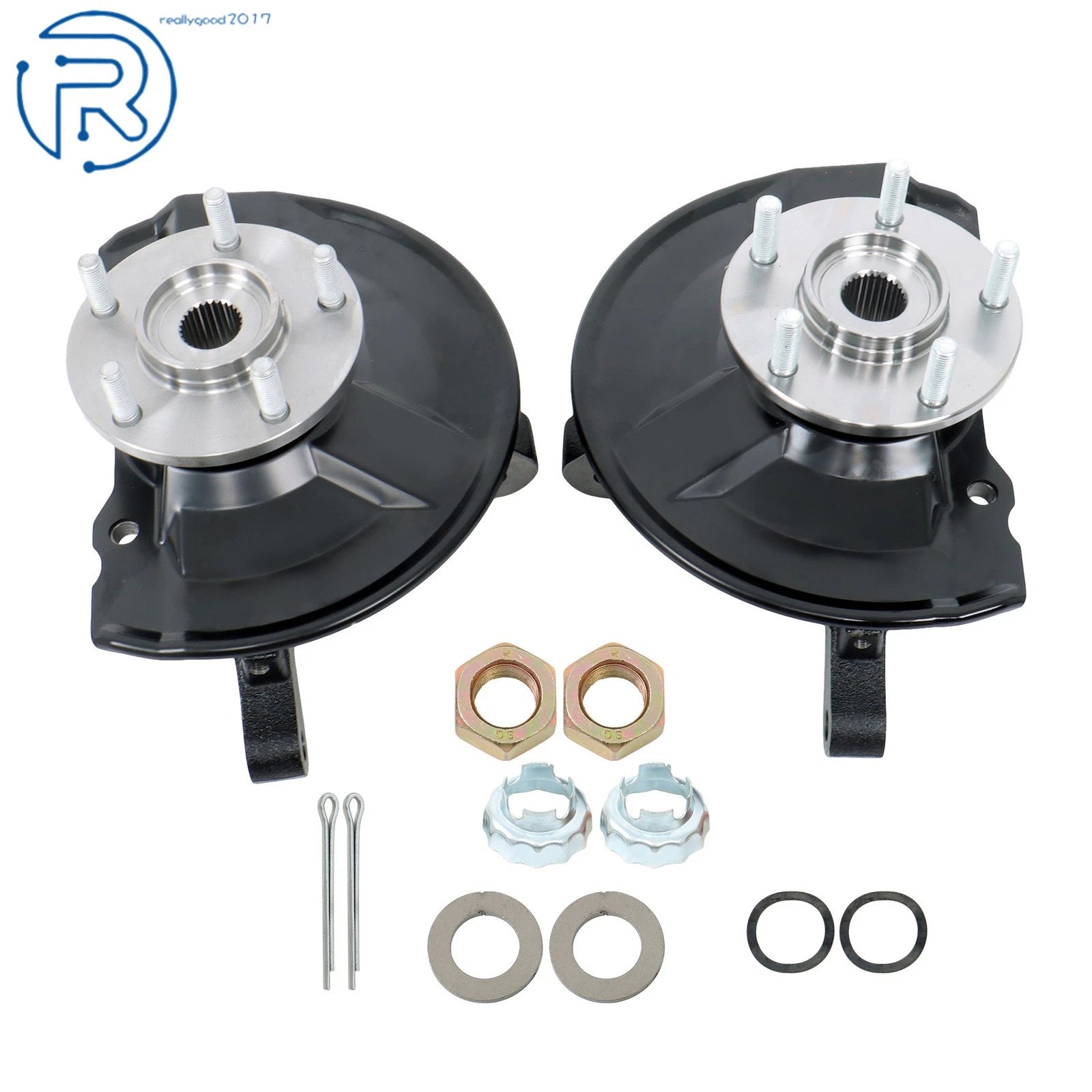 2X Front Wheel Bearing Hub Knuckle Assembly for Jeep Patriot Compass (2007–2017)