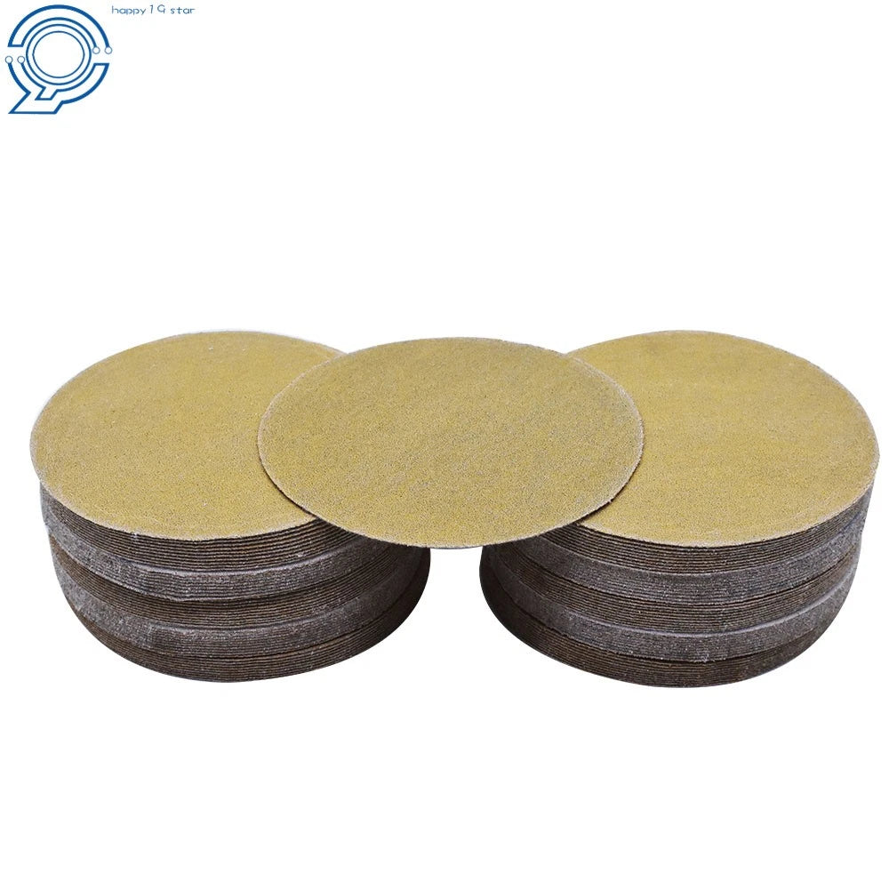 Set of 100 Hook Loop Sanding Discs for Various Models (5", 240 Grit)