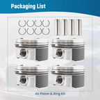 Pistons & Rings Set for Toyota Celica Matrix 1.8L (2000–2008)