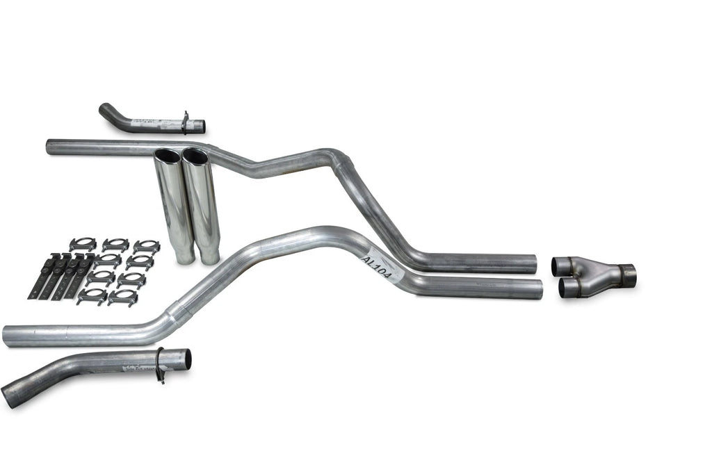 2.5" Dual Exhaust Kit for Dodge Ram 1500 (1994–2003) - Y Pipe, Clamp On Tips