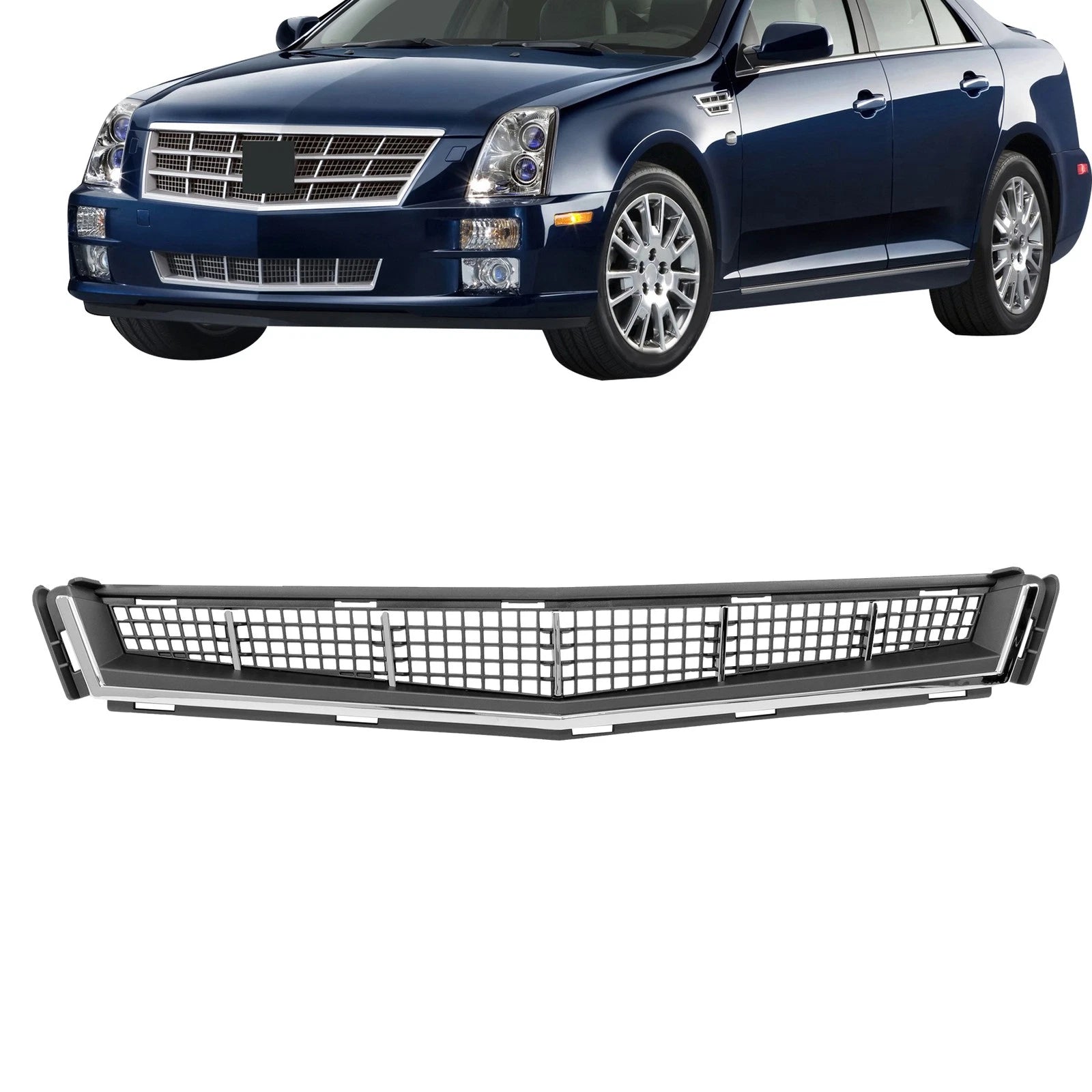 Front Bumper Lower Grille for Cadillac CTS (2008-2011) Gray