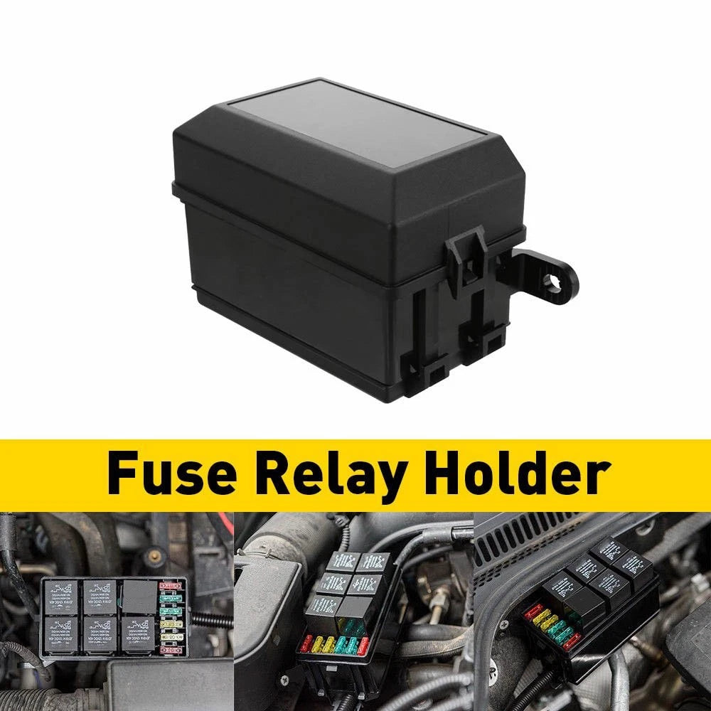12-Slot Relay Fuse Holder for Universal Applications (ATC/ATO)