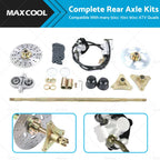 Rear Live Axle Kit with Chain, Hub & Sprocket for Drift Trike Go Kart