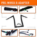 1.5" Ape Hanger Meat-hook Handlebar for Harley Road King FLHR (2014–2015)