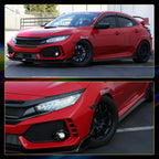 2X Front LED Side Bumper Markers for Honda Civic (2016-2021) Smoked Lens