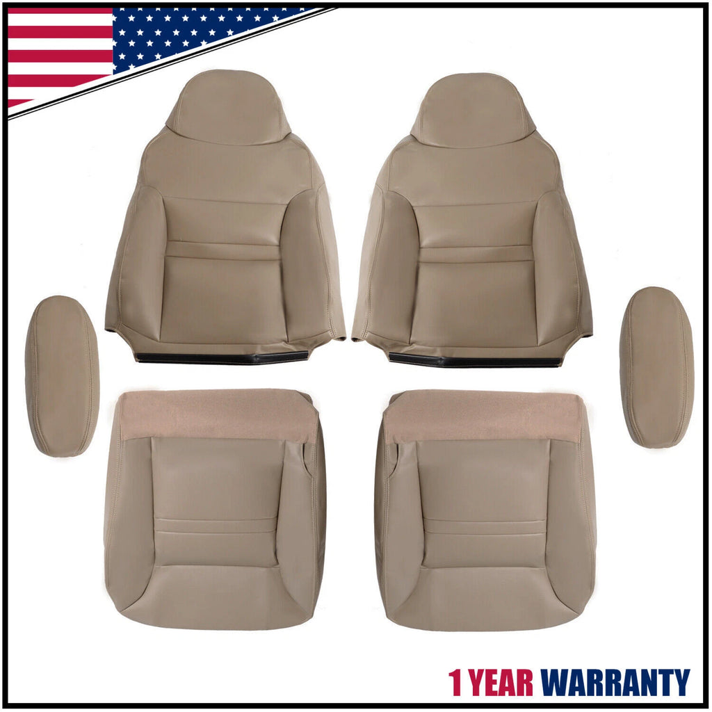 Leather Seat Cover Set for Ford Excursion Limited (2000–2001) Tan
