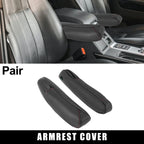 Car Front Seat Armrest Cover Black with Red Line for Honda CR-V (2010-2011)