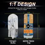 LED Side Marker Light Bulbs for T10 168 194 192 175 (3K Amber) (2010-2019)