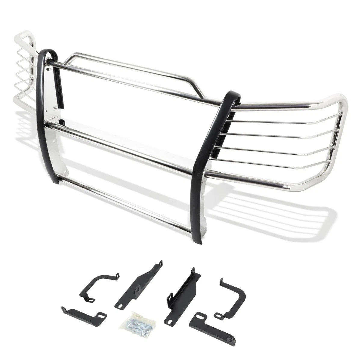 Chrome Bumper Brush Grill Guard for Chevy Silverado 1500HD/2500 (2003–2007)