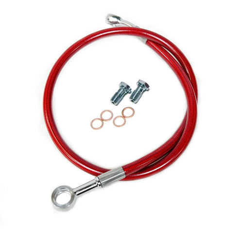 +2" Extended Steel Braided Rear Brake Line for Suzuki LT500R (1987–1989)