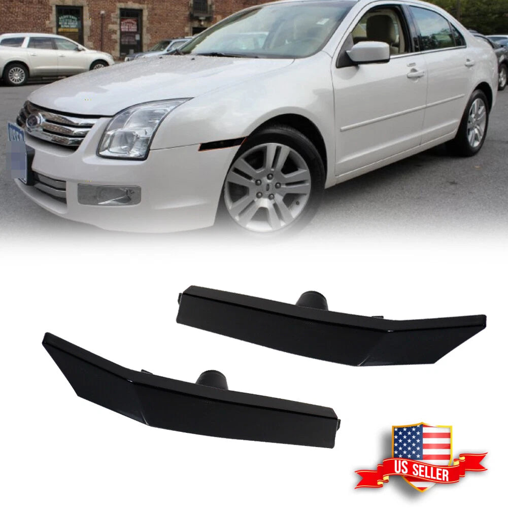 2X Smoked Front Side Marker Light Housings for Ford Fusion, Mercury Milan (2006–2009)