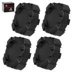 Set of 4 Black Rim Center Caps for Polaris General 1000 (2016–2025) 1522498