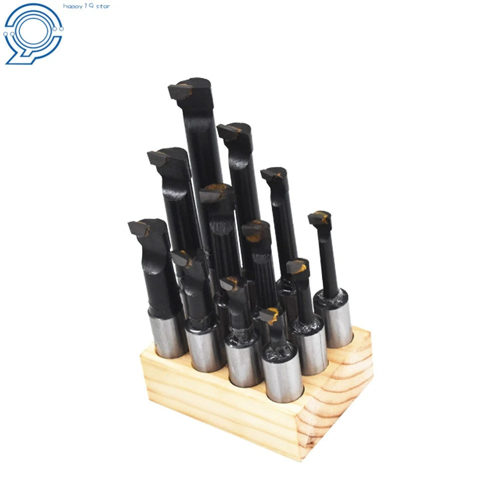 12 PCS 3/4" Boring Bar Set with Hard Alloy Head and 3/4" Shank