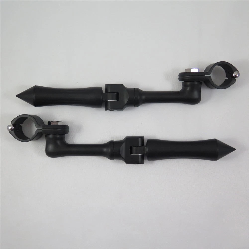 HTTMT Black Stick Foot Peg for Honda Yamaha Suzuki Kawasaki (1.5")