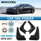 Set of 4 Mud Flaps Splash Guards for Tesla Model 3 (2017–2023)