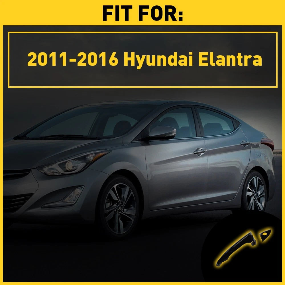 Exterior Door Handle for Hyundai Elantra (2011–2016) Front Left Black