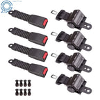 Set of 4 42" Retractable Golf Cart Seat Belts for EZGO/Yamaha/Club Car