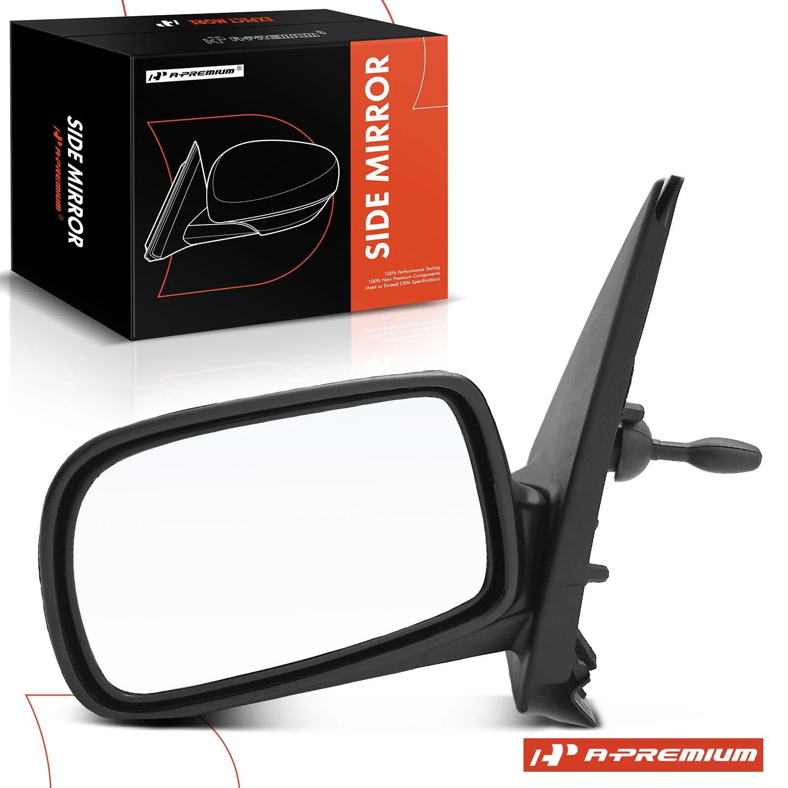 Driver Manual Adjust Mirror with Manual Folding for Toyota Echo (2000-2005)
