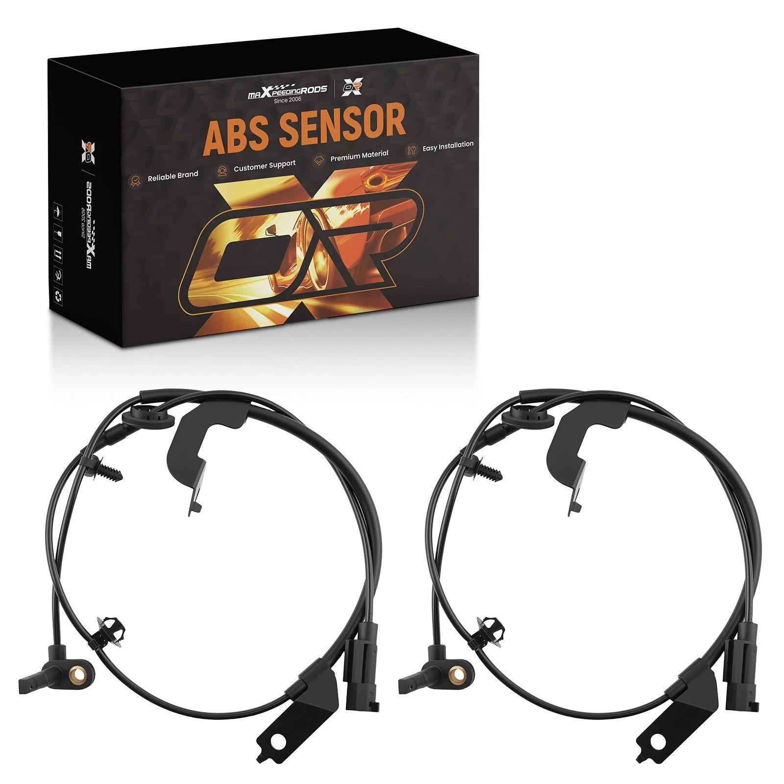2X ABS Sensor Front for Chrysler 200 Dodge Avenger (2008–2014) 5085822AB