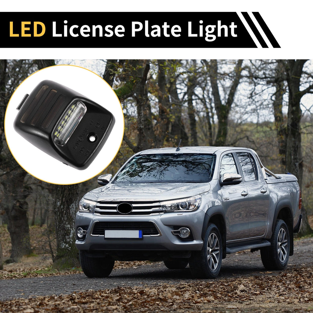 2X License Plate Light Tag Lamp for Toyota Tundra (2000–2013) White Red