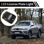 2X License Plate Light Tag Lamp for Toyota Tundra (2000–2013) White Red
