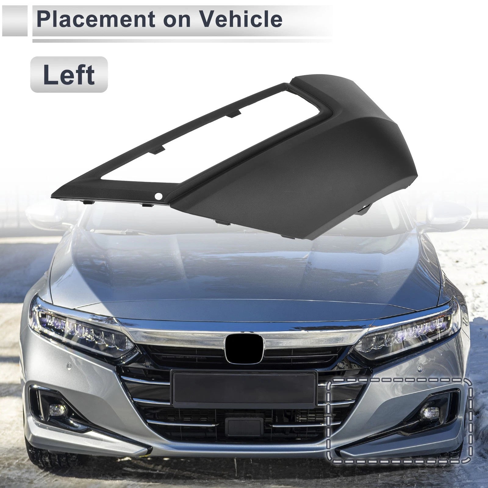 1 Pc Fog Light Grill for Volkswagen Tiguan (2017–2019) No. 5NG853211