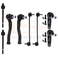 Set of 8 Front Lower Ball Joints Sway Bar Tie Rod Ends for Chevrolet Aveo (2004–2011)