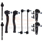 Set of 8 Front Lower Ball Joints Sway Bar Tie Rod Ends for Chevrolet Aveo (2004–2011)