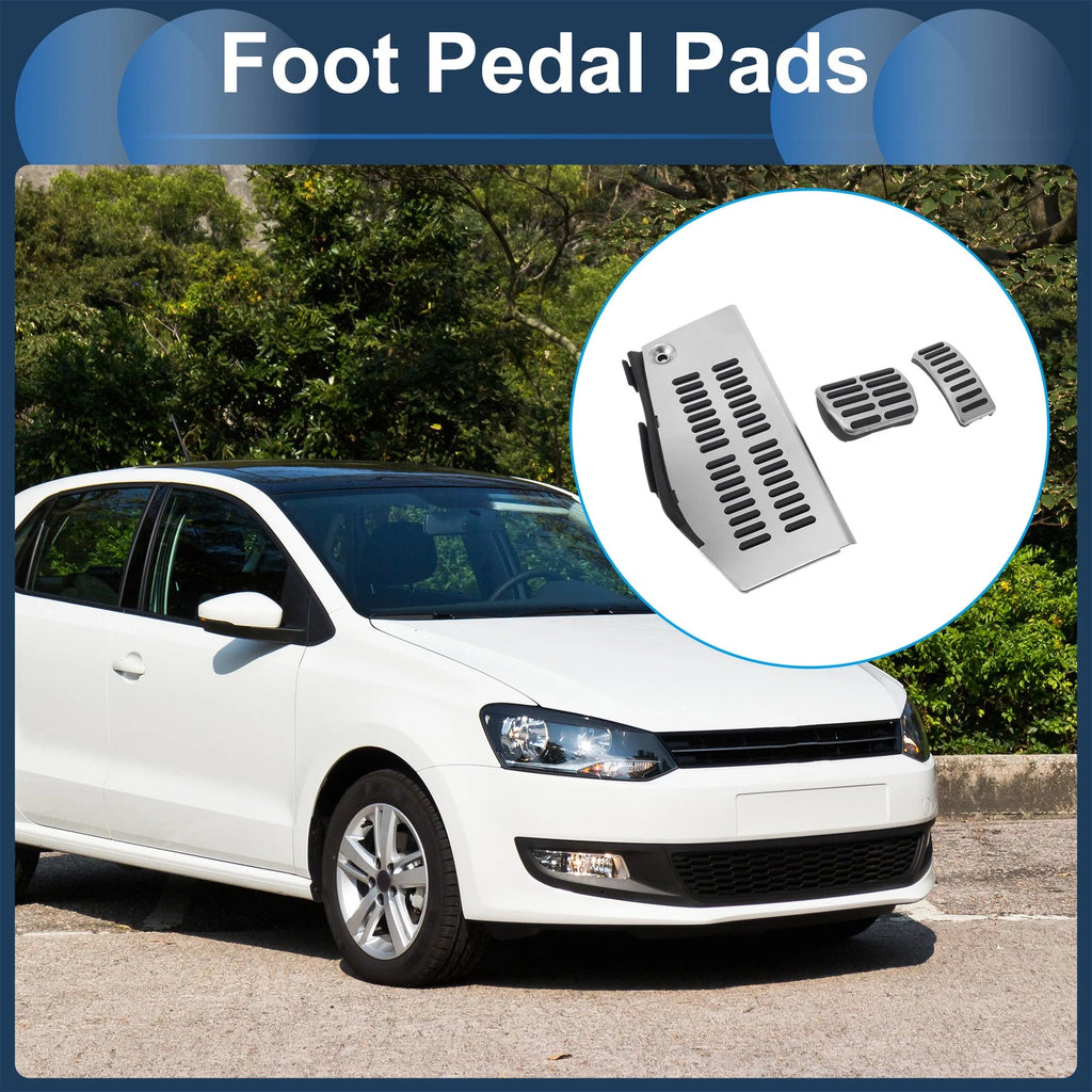 3X Automatic Foot Accelerator Pedal Covers for Volkswagen Polo (2009–2017)