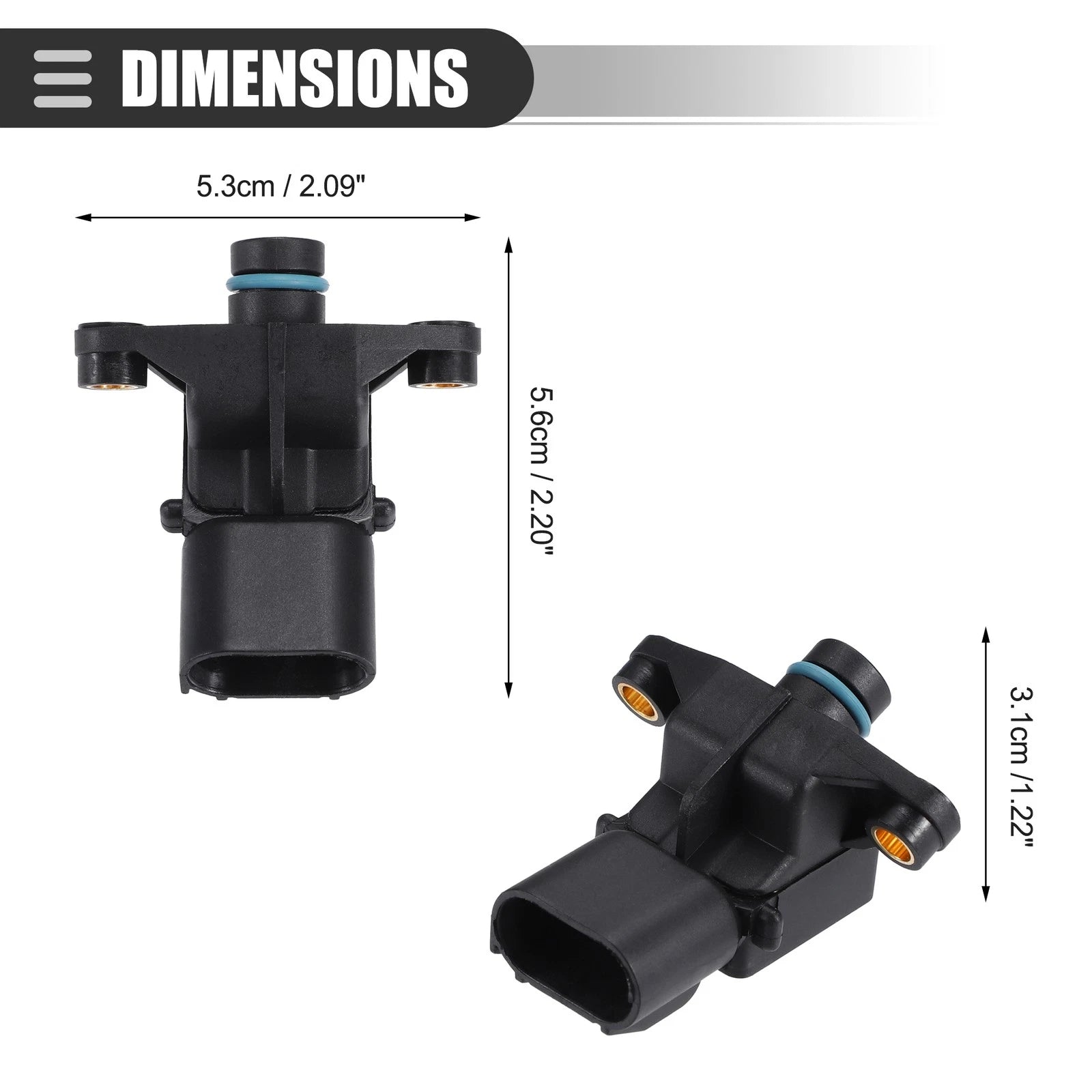 MAP Manifold Air Pressure Sensor for Chrysler Pacifica (2004–2006) No. 4896002AC