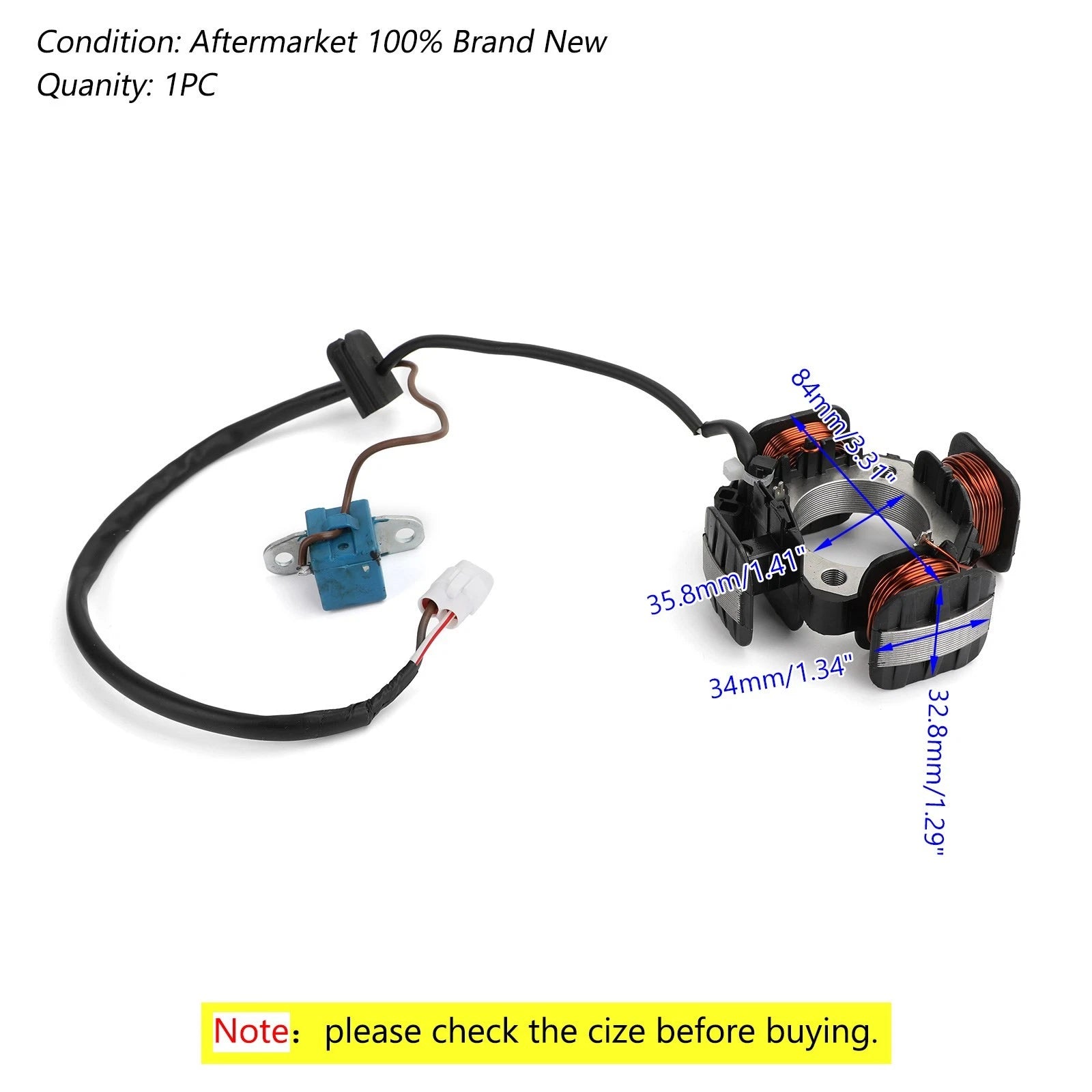 Generator Stator for Suzuki LTZ90 LTZ90Z Quadsport Z90 (2007–2018) 32101-08H0