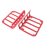 Steel Metal Tail Light Covers for Jeep Wrangler JK (2007-2016) Red