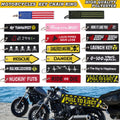 Jet Tag Embroidered Keychain for Motorcycle Biker Backpack Scooter (1pc)