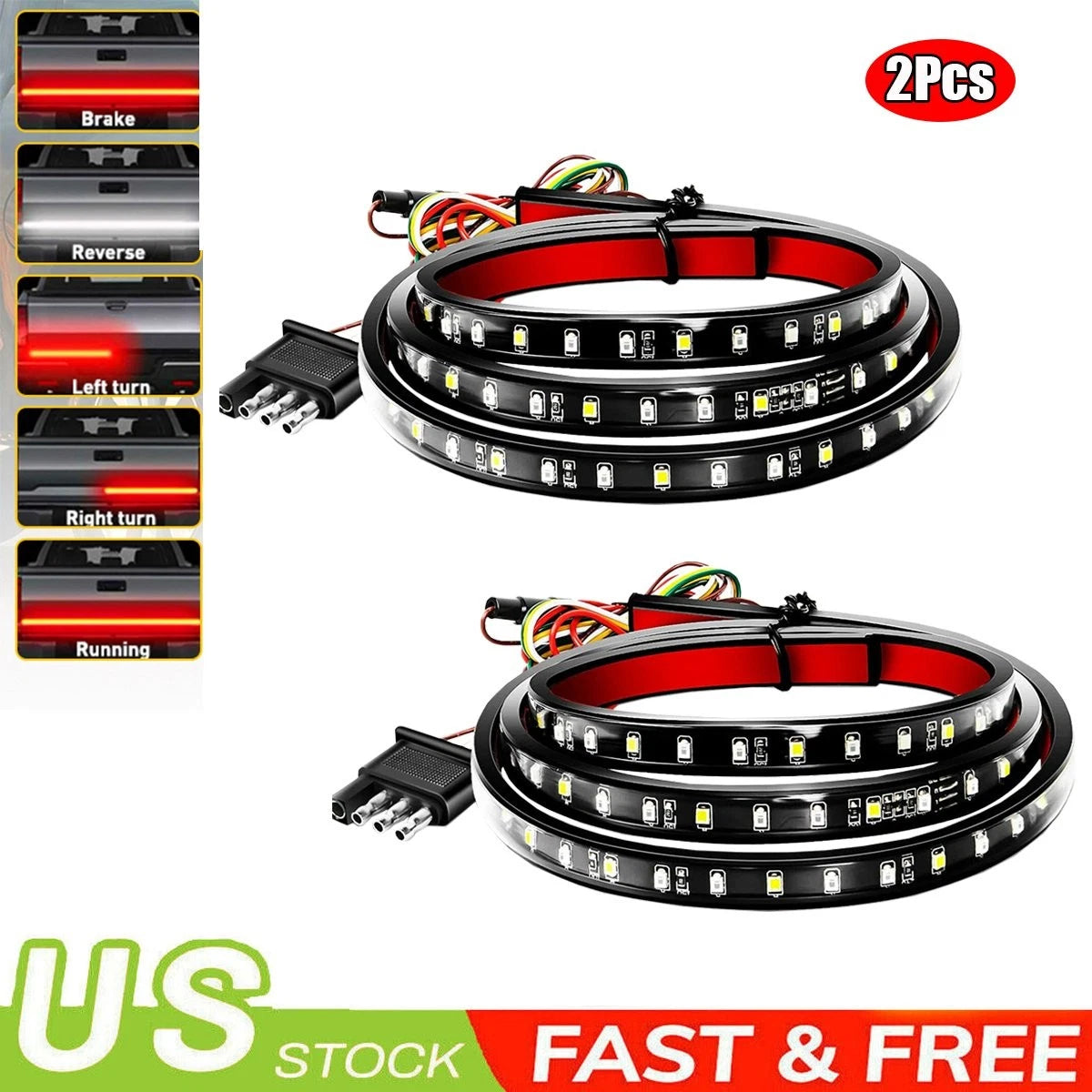 2X 1.5m LED Strip Rear Light Bar for Chevy Dodge 