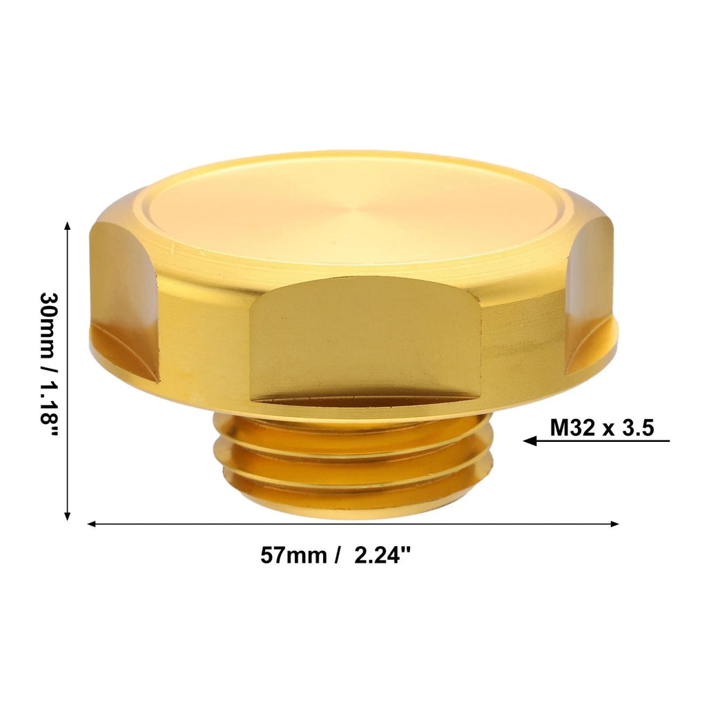 Gold Tone Aluminum Alloy Engine Oil Filler Cap for Nissan 