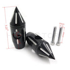 2 1/4" Black Spike Handlebar Risers for Harley Softail Dyna Sportster (Custom)
