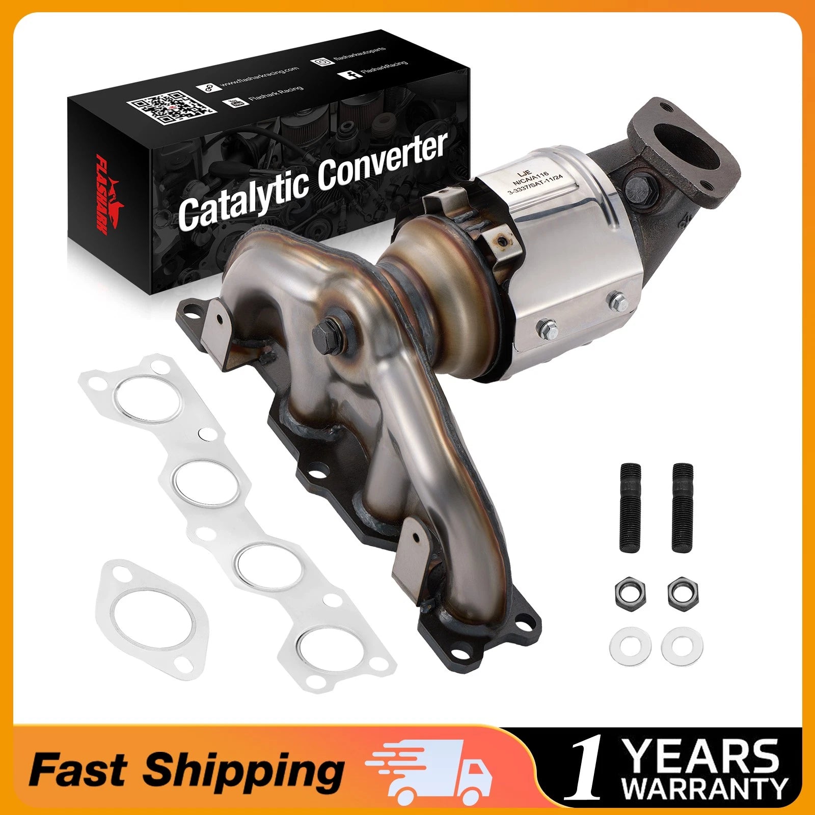 Exhaust Manifold Catalytic Converter for Kia Sorento Hyundai Santa Fe (2010–2012)