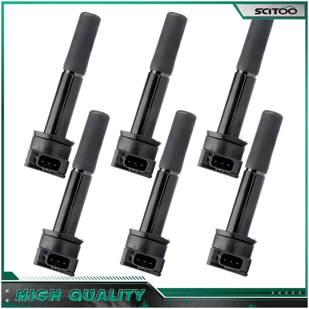 6 Ignition Coils for Mitsubishi Endeavor Galant 3.8L (2004–2008)