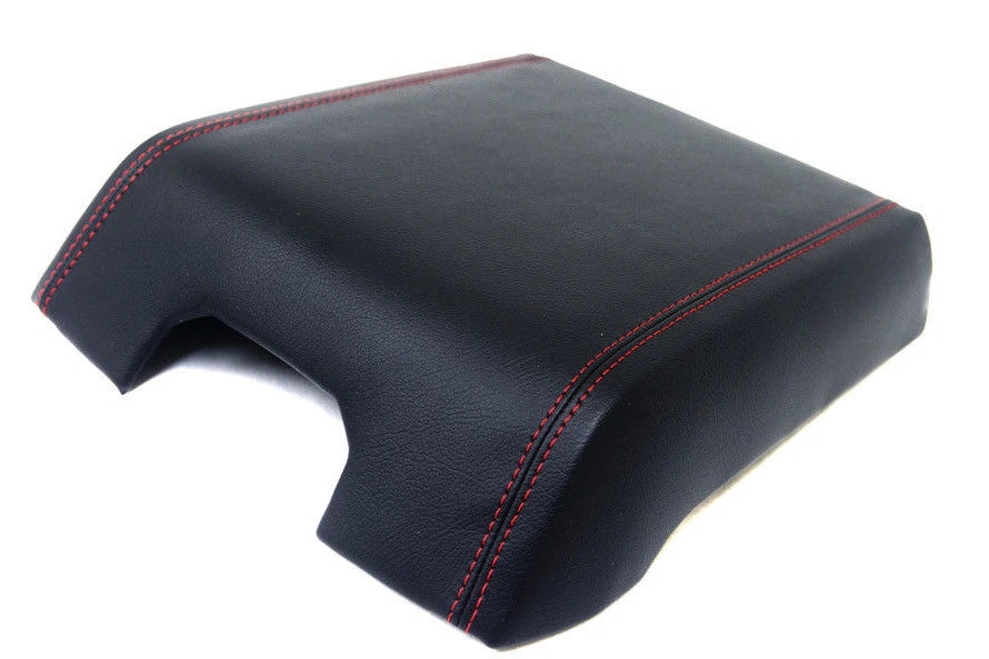 Center Console Armrest Cover for Ford F150 (2015–2019) Red Stitch