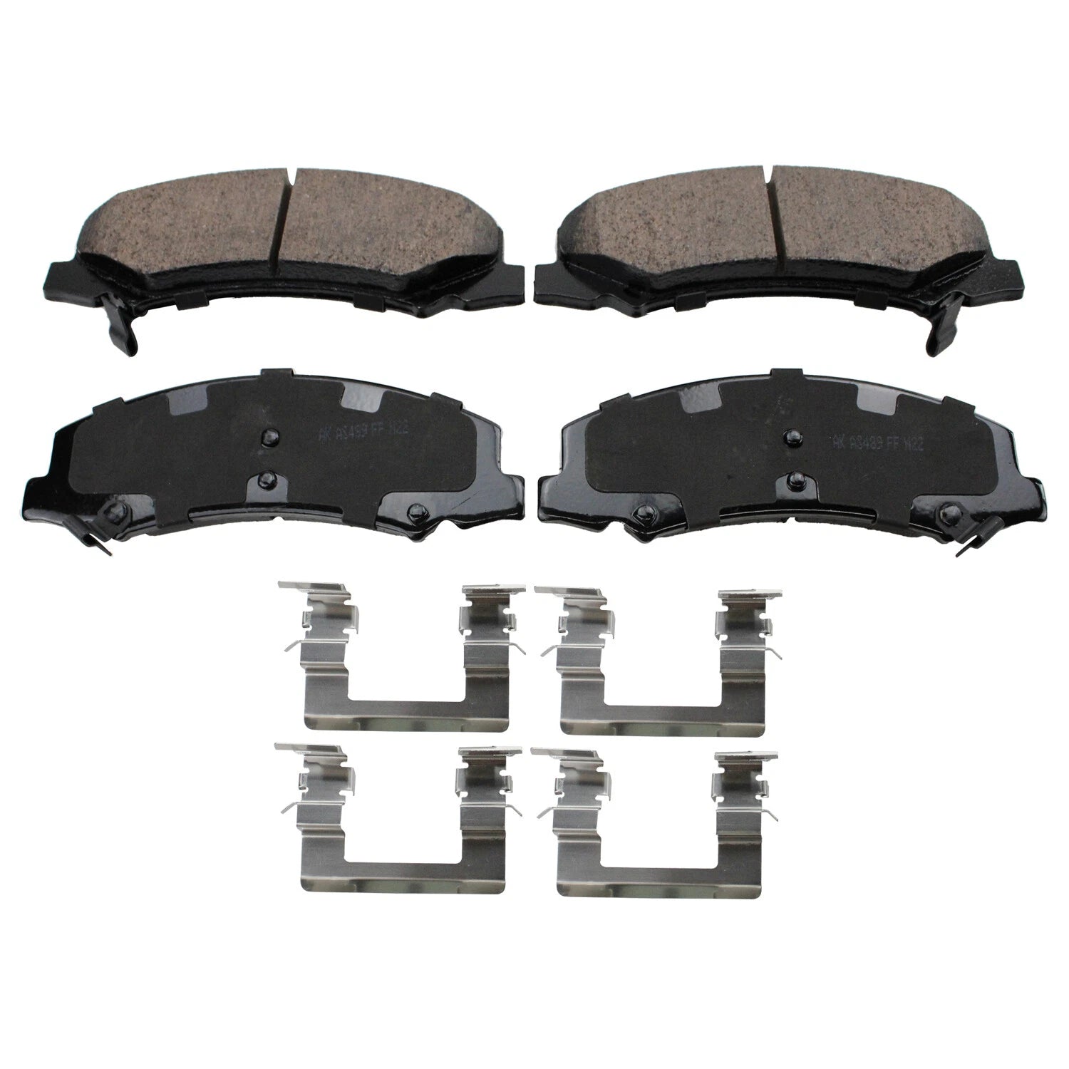 Front ProAct Disc Brake Pads for Buick Lucerne, Cadillac DTS, Chevy Impala (2006–2011)