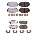 PowerStop Front & Rear Carbon Fiber Ceramic Brake Pad Kit for Mazda MX5 Miata (2006–2015)