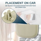Set of 1 Makeup Mirror Cover Sun Visor Cap Clip for Ford (DS7Z54672A40AF)
