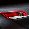 4 Pcs Red Door Handle Bowl Covers for Toyota Camry (2018-2023)