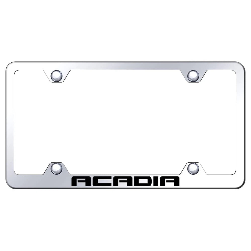 Mirrored Wide Body License Plate Frame - Officially Licensed for GMC Acadia